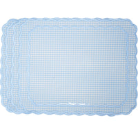 Blue Gingham Fabric Placemat