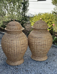 Jumbo Wicker Jar (various colors)
