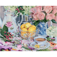 Lemon Tea No. 2 – Fine Art Tablescape Canvas Print (Various Sizes)