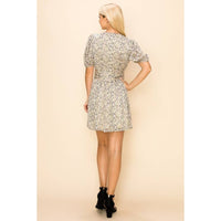 Floral Ditsy Print Mini Dress