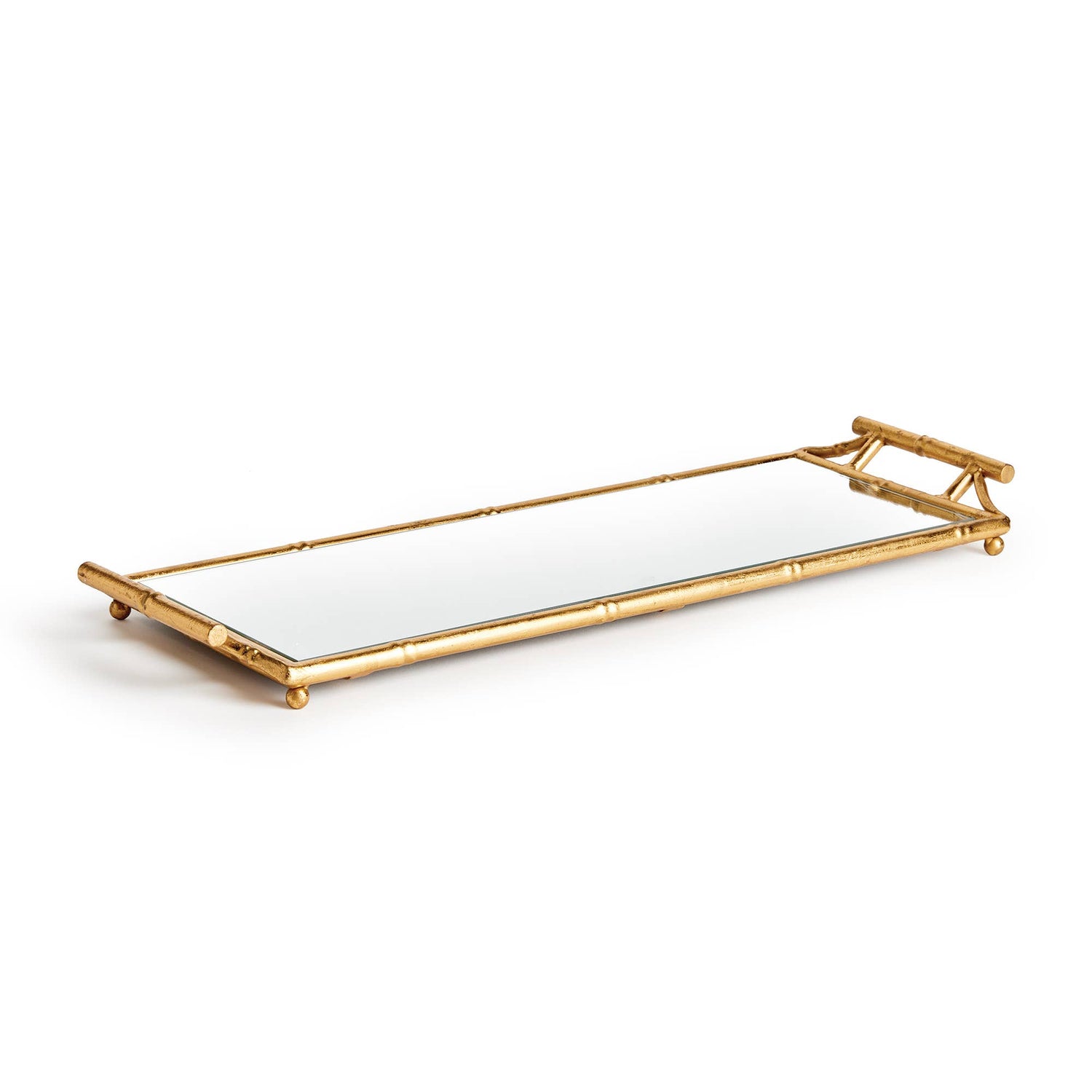 The Daphne – Bamboo Gold Mirrored Tray