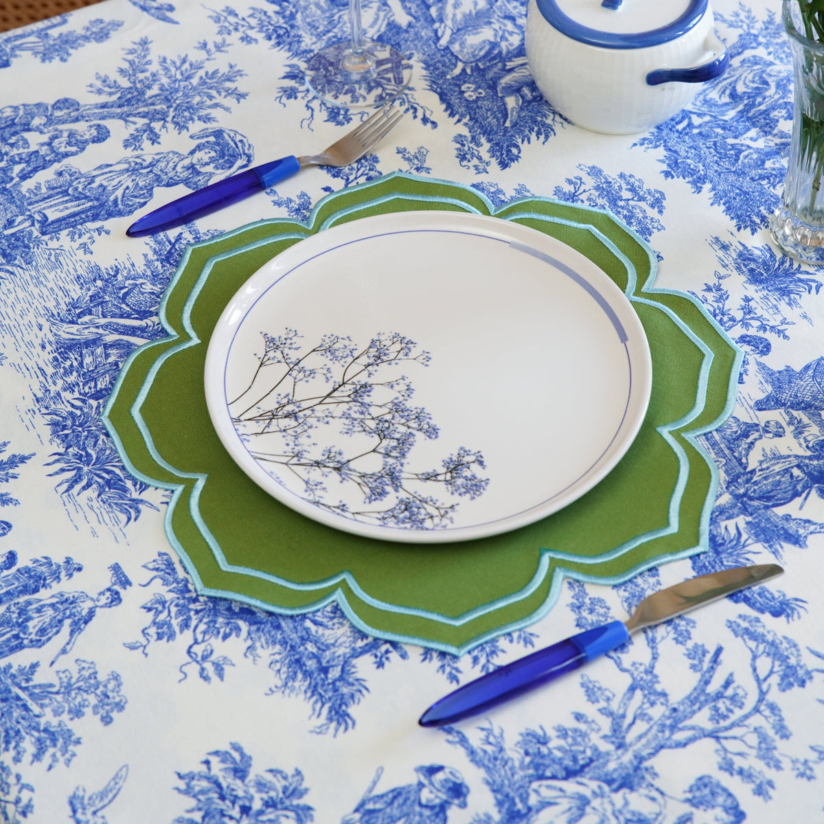 Lumera Green Fabric Placemat