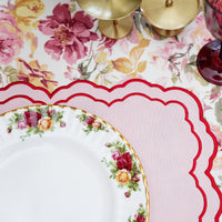 Elara Pink Rectangle Fabric Placemat