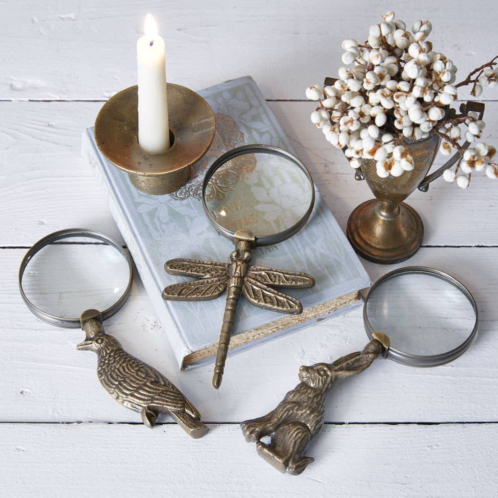 Hare Magnifying Glass – Antique Brass Finish