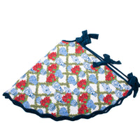Poinsettias Quilted Tree Skirt