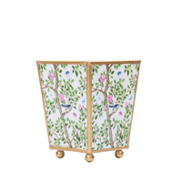 Elsie’s Garden Enameled Square Cachepot Planter – 6"