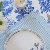 Blue Gingham Fabric Placemat