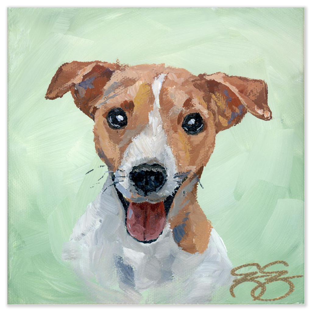 Jack Russell Terrier – Fine Art Paper Print (Various Sizes)