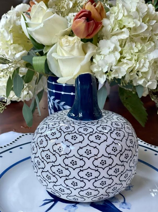 Small Porcelain Pumpkin