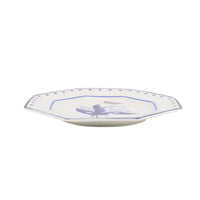 Lily of the Valley and Butterfly Blue and White Salad Plate