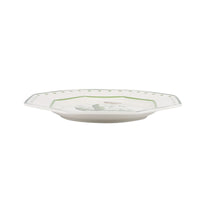 Lily of the Valley and Butterfly Green and White Salad Plate