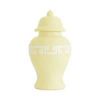 Lemon Sorbet Yellow Greek Key Ginger Jars (Various Sizes)