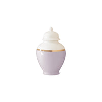 Light Lavender Color Block Ginger Jar with Gold Accent (Various Sizes)