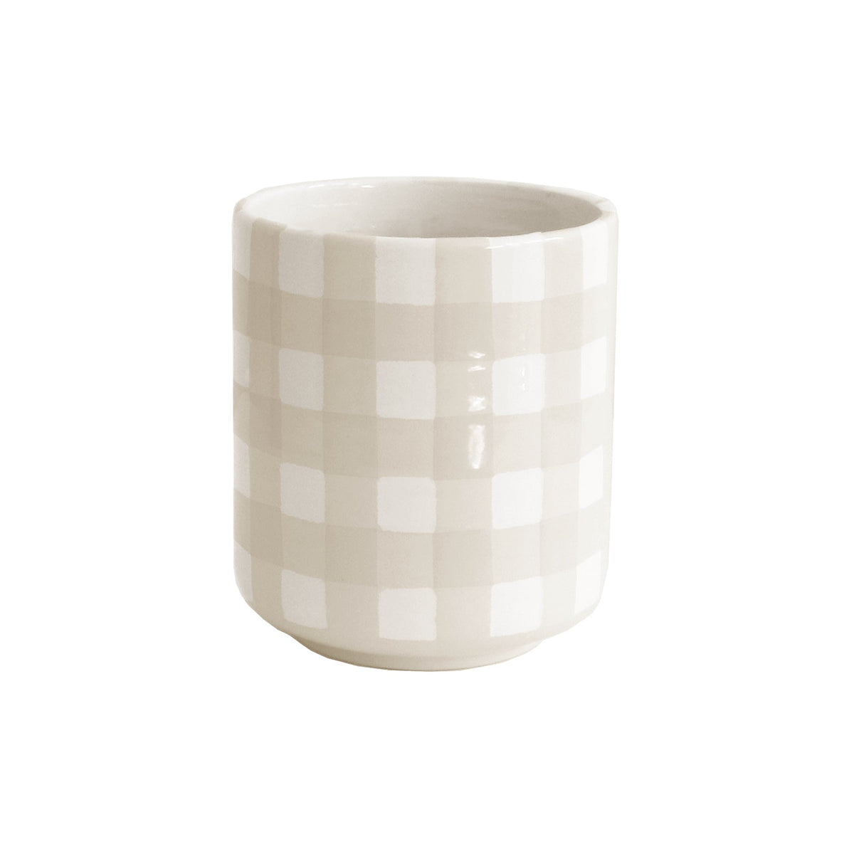 Gingham Vase (Various Colors Available)