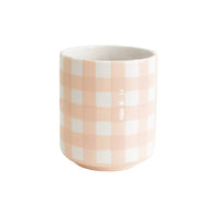 Gingham Vase (Various Colors Available)