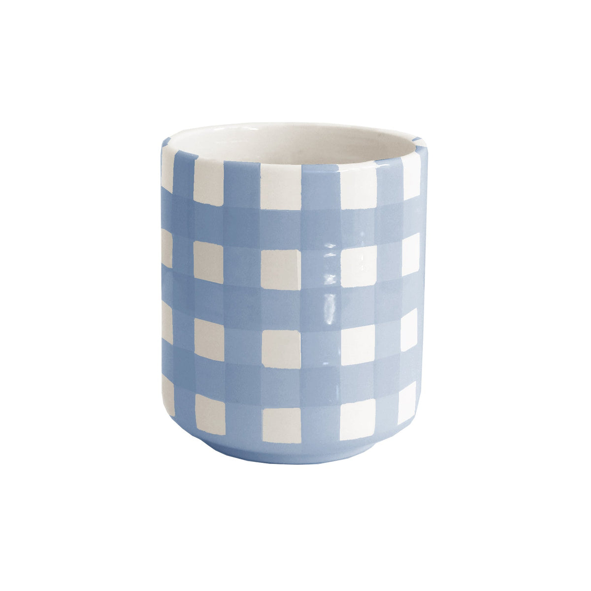 Gingham Vase (Various Colors Available)