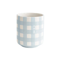 Gingham Vase (Various Colors Available)