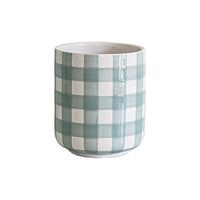 Gingham Vase (Various Colors Available)