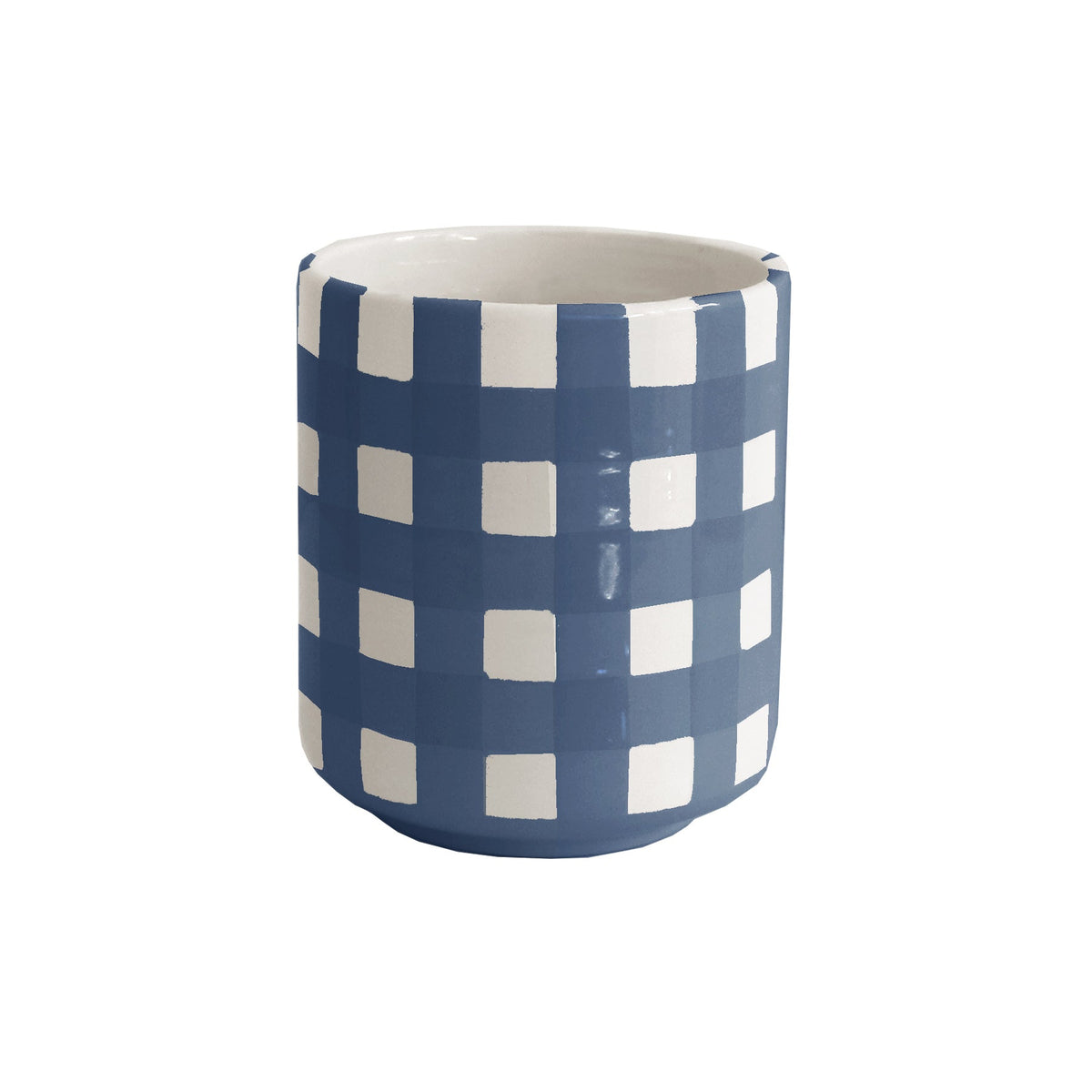 Gingham Vase (Various Colors Available)