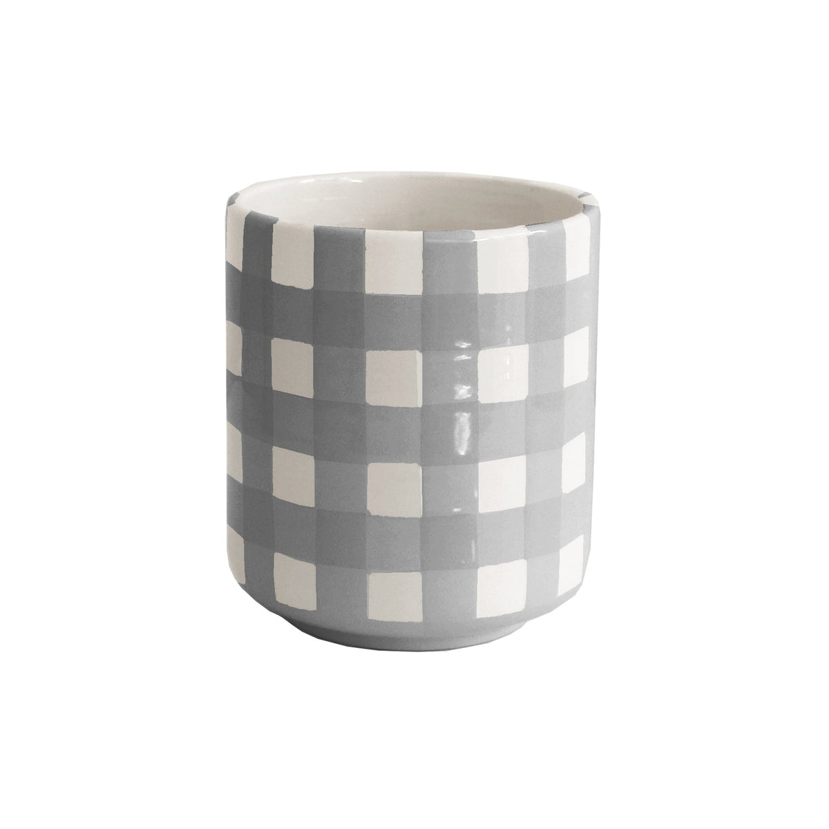 Gingham Vase (Various Colors Available)