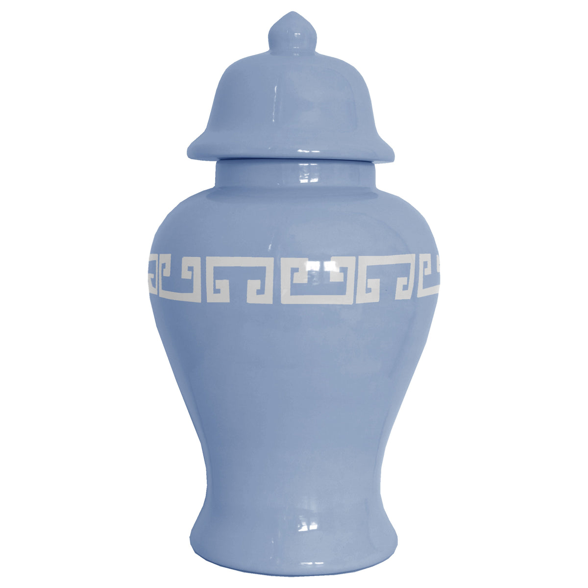 French Blue Greek Key Ginger Jars (Various Sizes)