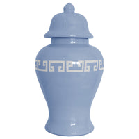 French Blue Greek Key Ginger Jars (Various Sizes)