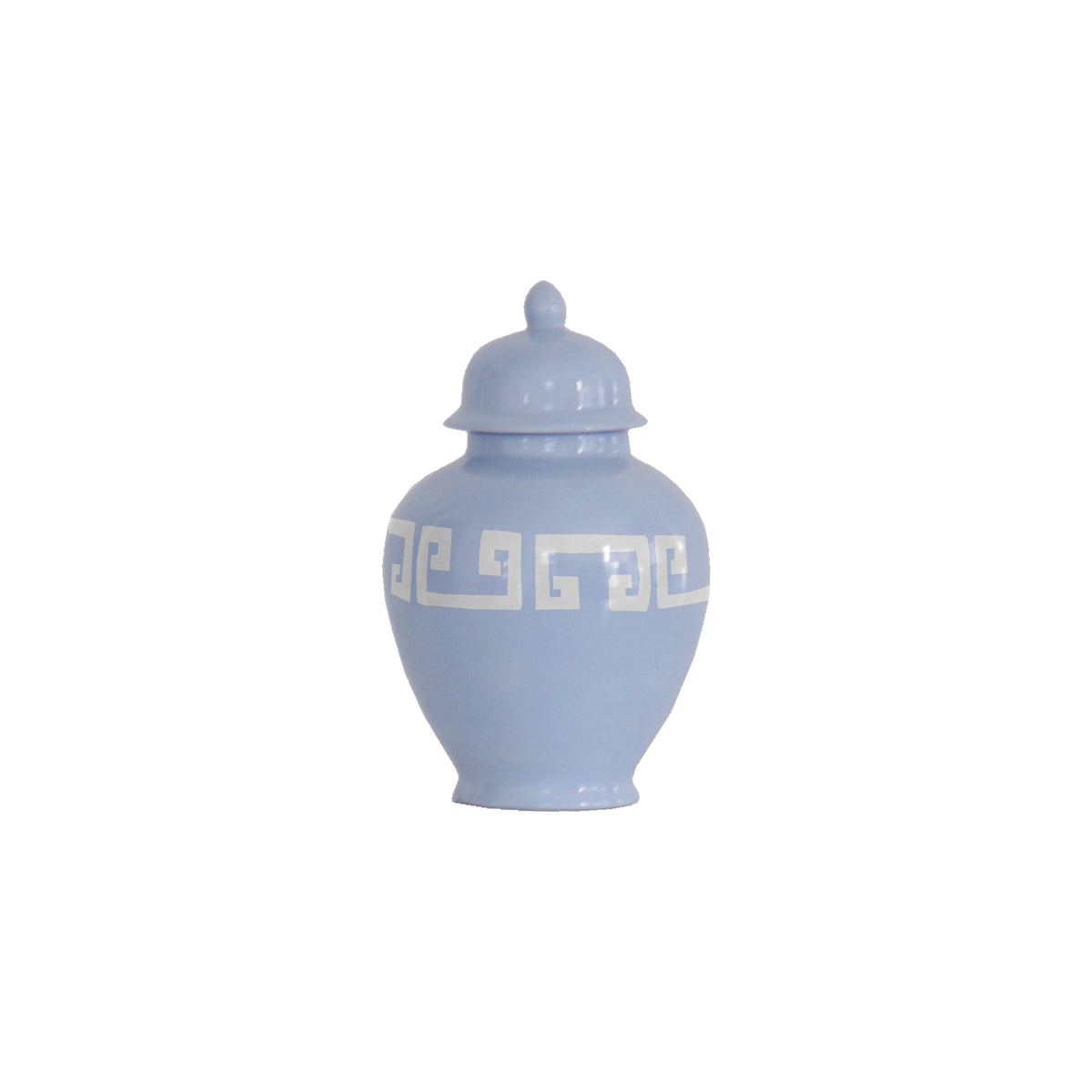 Serenity Blue Greek Key Ginger Jars (Various Sizes)