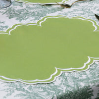 Aquelle Green Rectangle Fabric Placemat