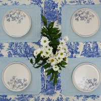Blue Gingham Fabric Placemat