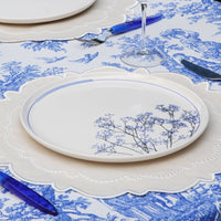 Harmony Cream Round Fabric Placemat