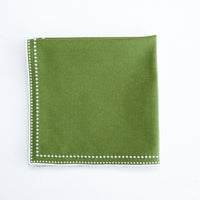 Harmony Green Round Fabric Placemat & Napkin Set