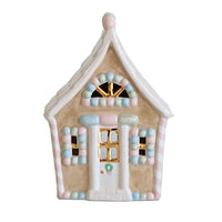 Pastel Gingerbread House with 22K Gold Accents
