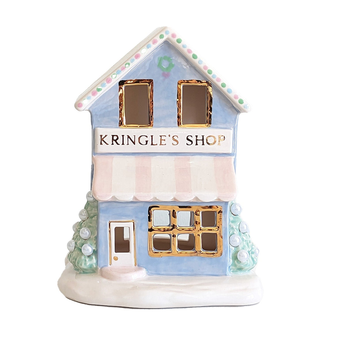 Pastel Kringle Shop with 22K Gold Accents