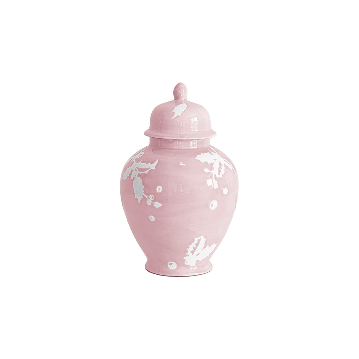 Deck the Halls Ginger Jars in Cherry Blossom Pink (Various Sizes)