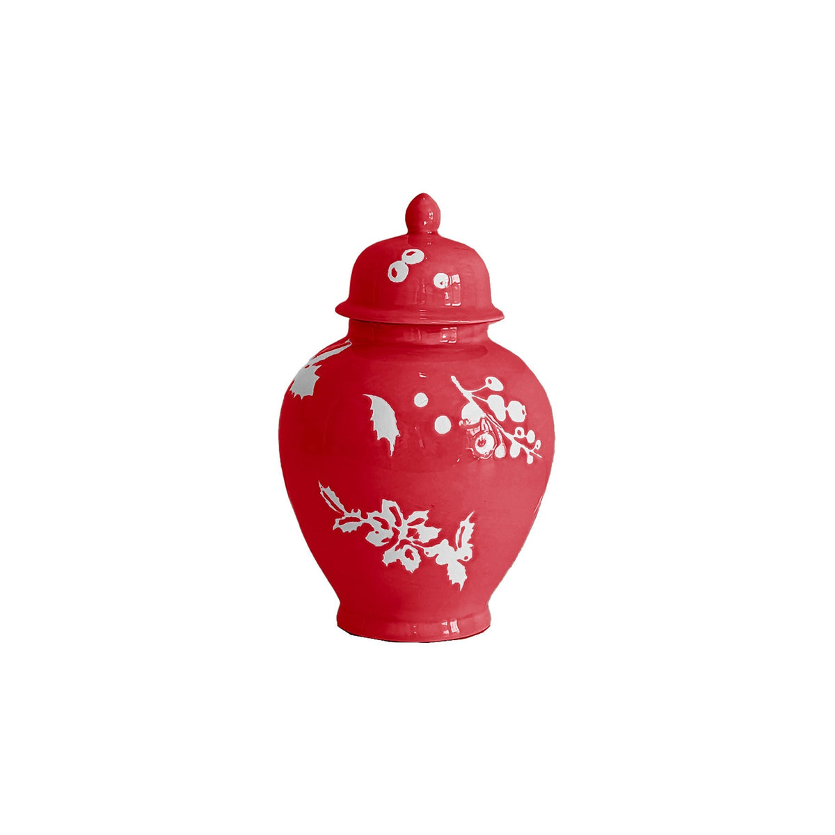 Deck the Halls Ginger Jars in Red (Various Sizes)