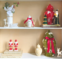 Deck the Halls Ginger Jars in Beige (Various Sizes)
