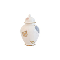 Pastel Baubles Ginger Jars with 22K Gold Accents (Various Sizes)