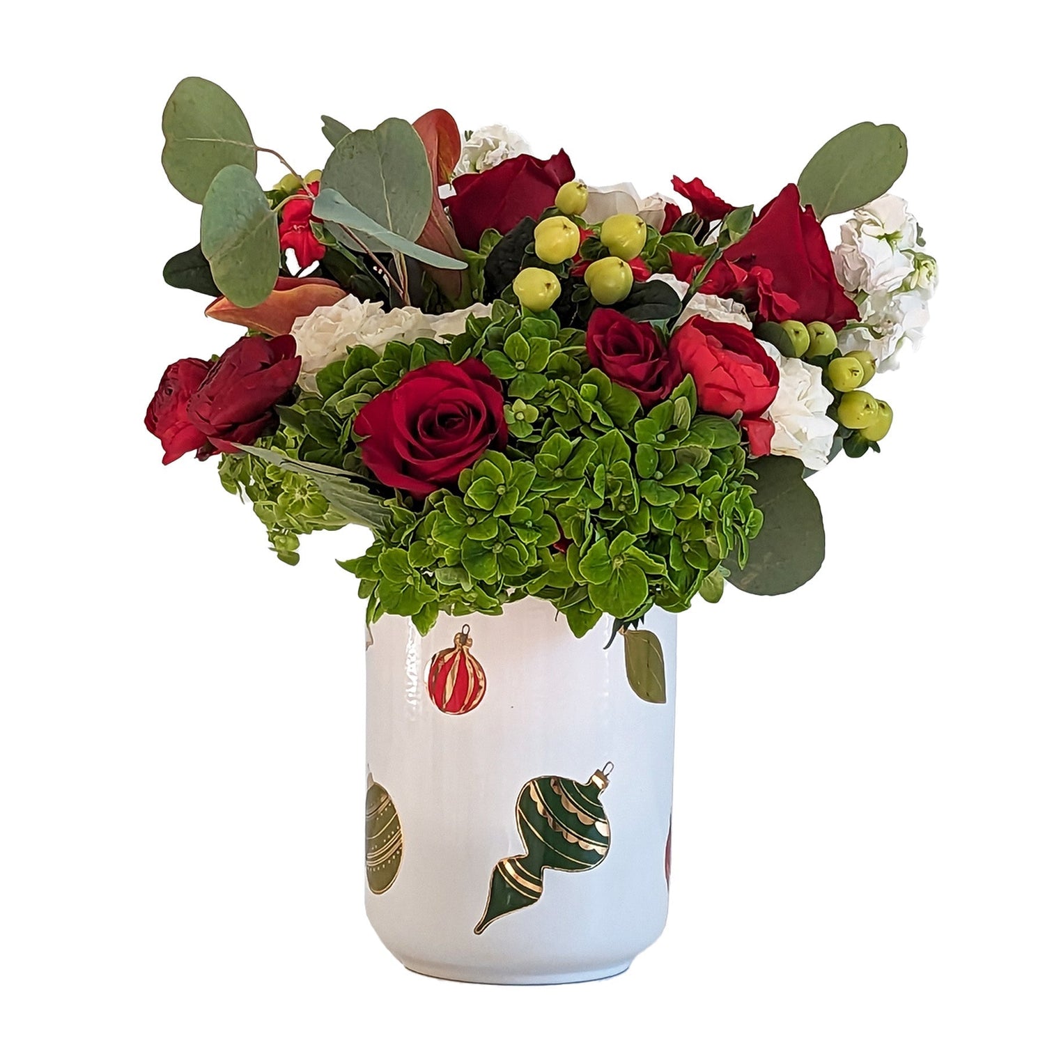 Vintage Inspired Ornament Large Vase with 22K Gold Accents