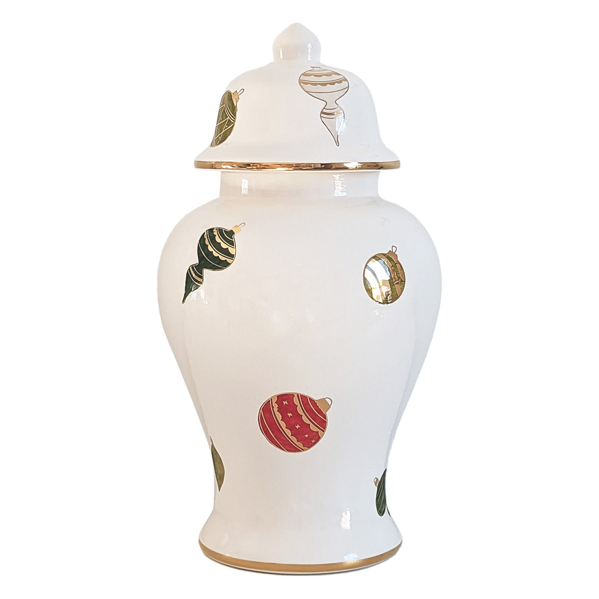 Classic Baubles Ginger Jars with 22K Gold Accents (Various Sizes)