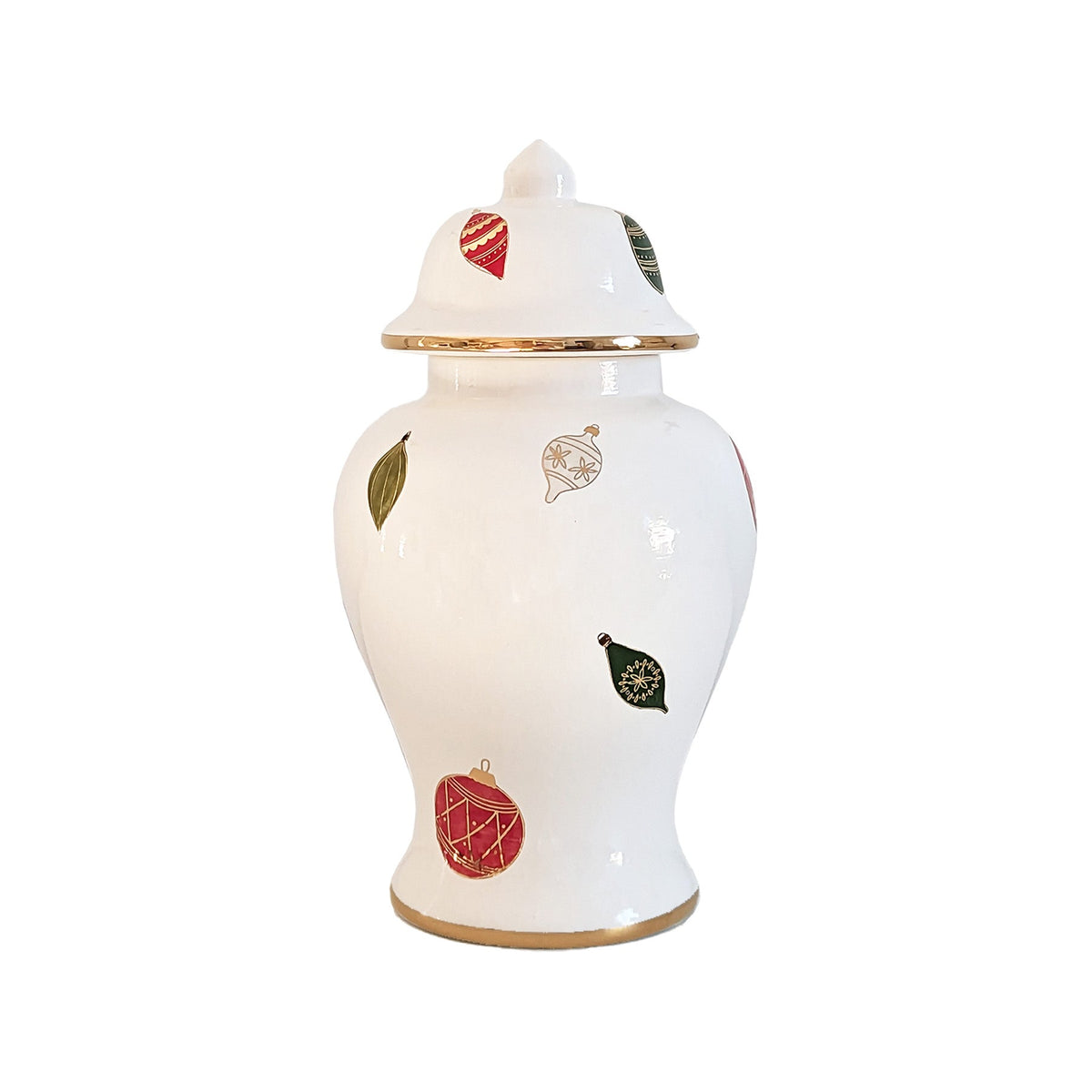 Classic Baubles Ginger Jars with 22K Gold Accents (Various Sizes)