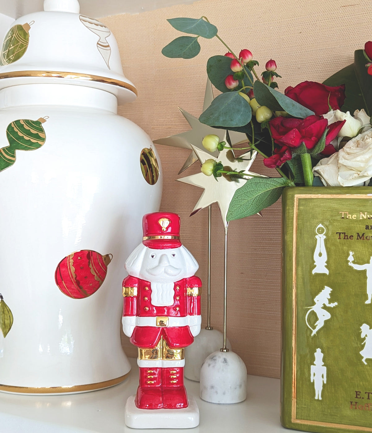 Classic Baubles Ginger Jars with 22K Gold Accents (Various Sizes)