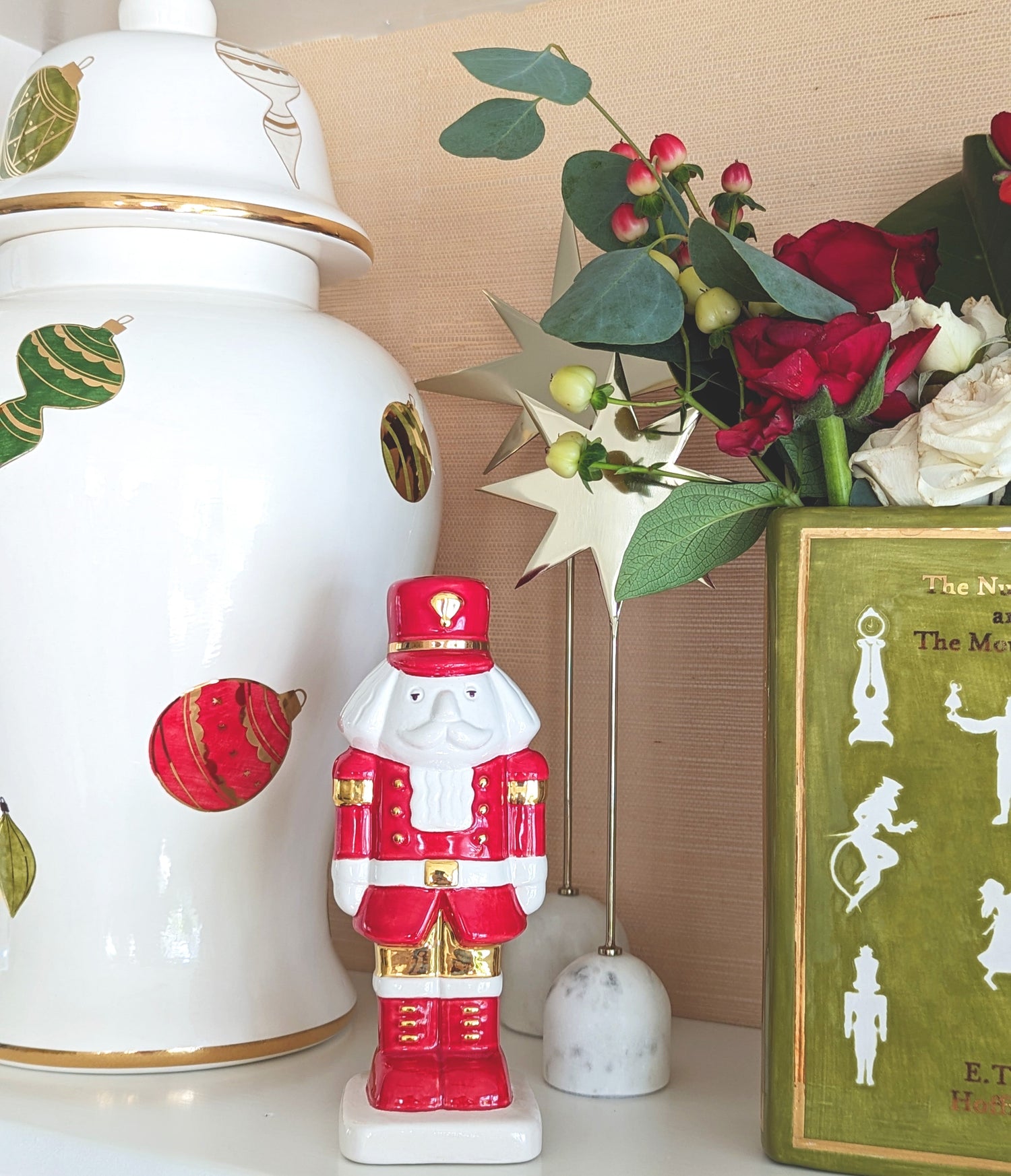 Classic Baubles Ginger Jars with 22K Gold Accents (Various Sizes)