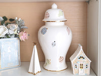 Pastel Baubles Ginger Jars with 22K Gold Accents (Various Sizes)