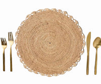 Handmade Raffia Woven Placemat