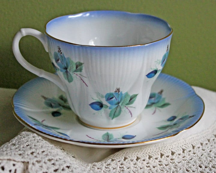 Duchess Fine Bone China Cup & Saucer – Autumn Motif England