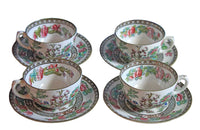 Vintage Coalport England Cups & Saucers – Set of 4 Fine Porcelain