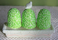 Department 56 Figurines – Three Topiaries with Bird Collectibles