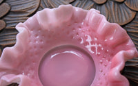 Fenton Pink Milk Glass Bowl