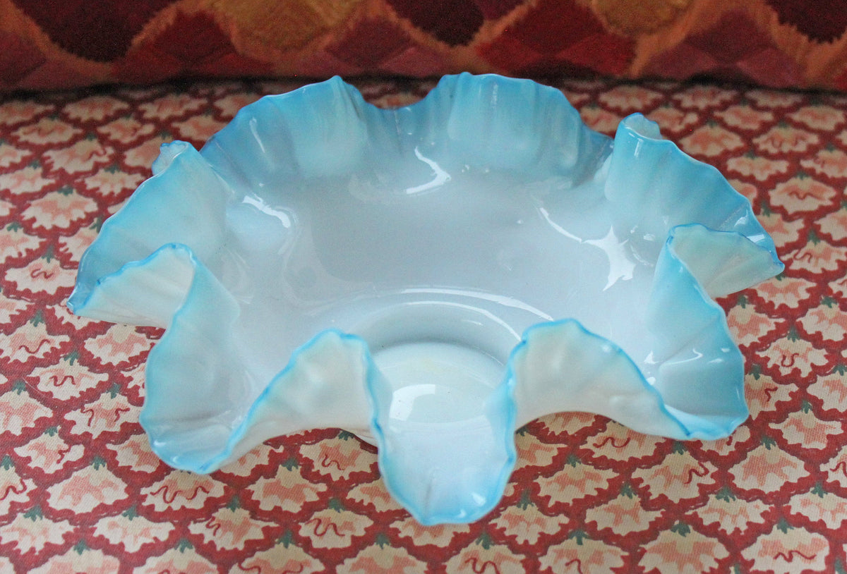 Fenton Pink Milk Glass Bowl