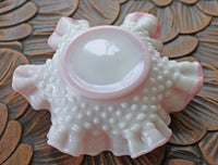 Fenton Pink Milk Glass Bowl